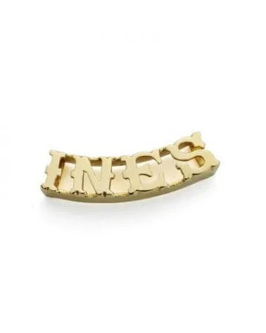 Colgante oro amarillo 18k personalizable 4 letras 1,36 gramos