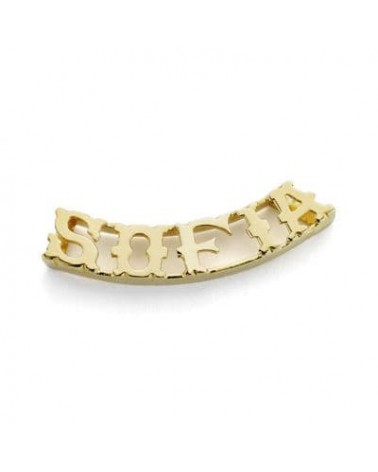 Colgante oro amarillo 18k personalizable 5 letras 1,7 gramos