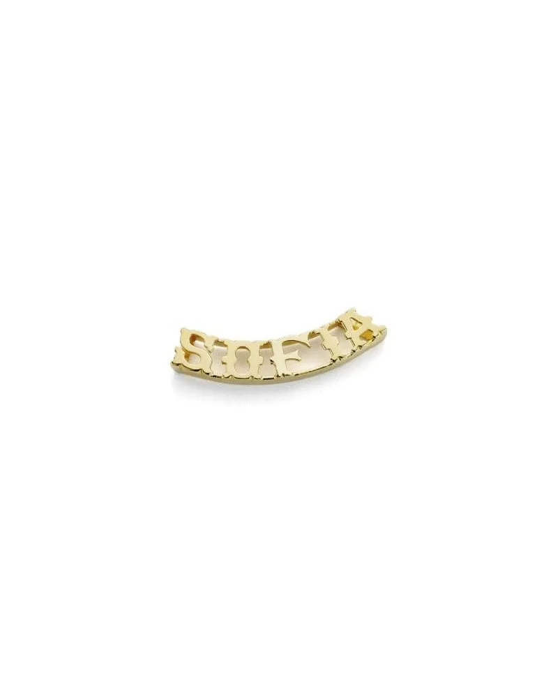 Colgante oro amarillo 18k personalizable 5 letras 1,7 gramos