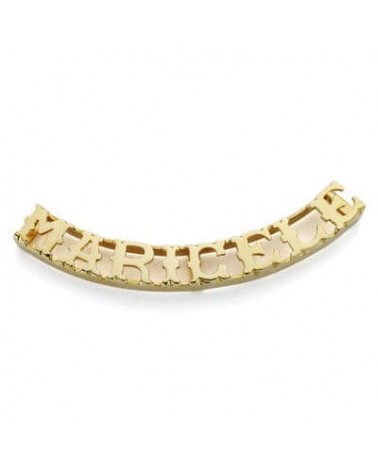 Colgante oro amarillo 18k personalizable 8 letras 2,5 gramos