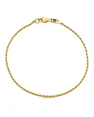 Pulsera cordón salomónico oro 18k hombre 1,5mm