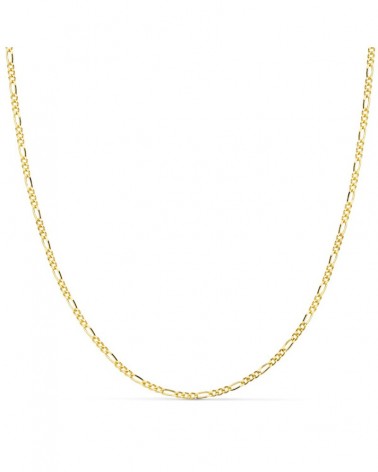 Cadena oro amarillo 18k eslabones alternados 60cm 3,75 gramos
