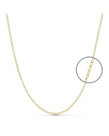 Cadena oro 18k estilo Bilbao 40cm
