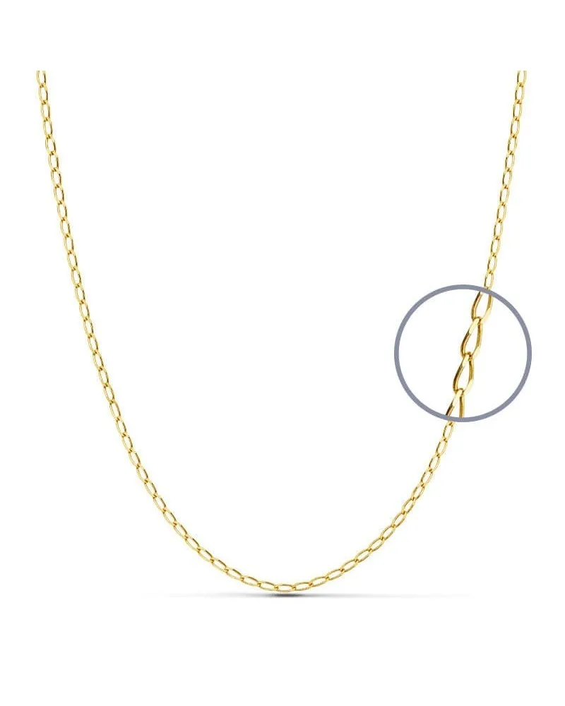 Cadena oro amarillo 18k eslabones Bilbao 1,2 mm 50 cm 2,55 gramos