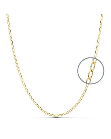 Cadena oro amarillo 18k tipo Bilbao 1,8 mm 40 cm 3,4 gramos