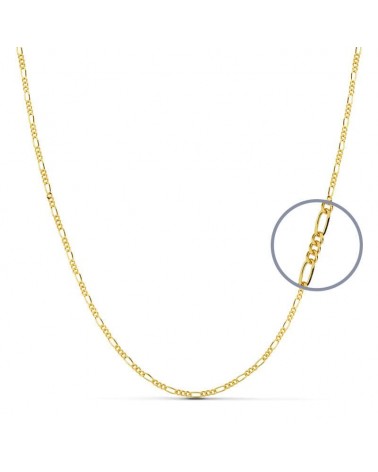 Cadena oro amarillo 18k eslabón Cartier 60 cm 3,6 gramos