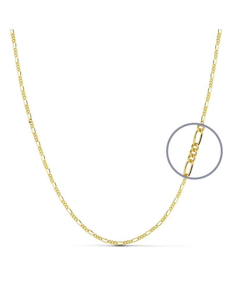 Cadena oro amarillo 18k eslabón 3x1 1,2 mm 60 cm 3,6 gramos