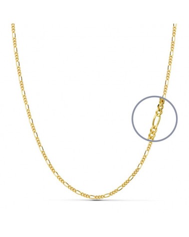 Cadena oro amarillo 18k estilo Cartier 40 cm 3,65 gramos