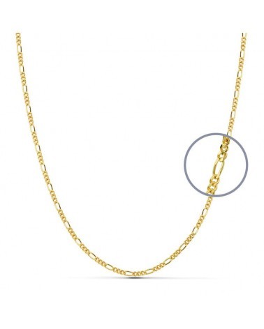 Cadena oro amarillo 18k eslabón 3x1 60 cm 5,6 gramos