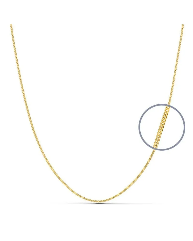 Cadena oro amarillo 18k barbada 0,8 mm 60 cm 2,65 gramos