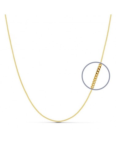 Cadena oro amarillo 18k barbada 60 cm 3,65 gramos