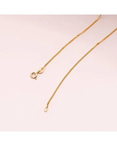 Cadena oro amarillo 18k barbada 1 mm 60 cm 3,65 gramos - foto 3