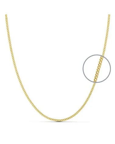 Cadena oro amarillo 18k barbada 1,2 mm 50 cm 3,5 gramos