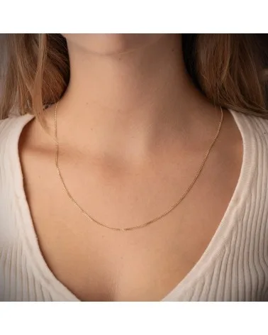 Cadena oro amarillo 18k barbada 1,2 mm 50 cm 3,5 gramos - foto 2