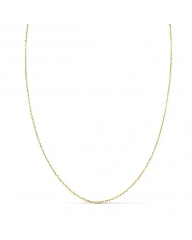 Cadena oro amarillo 18k forzada 1 mm 40 cm 2 gramos