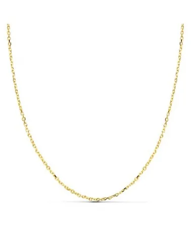 Cadena oro amarillo 18k forzada 1,2 mm 40 cm 2,35 gramos