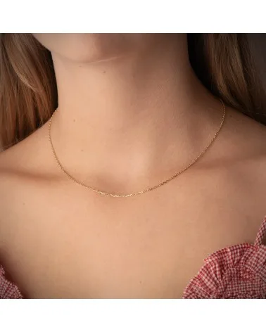 Cadena oro amarillo 18k forzada 1,2 mm 40 cm 2,35 gramos - foto 2