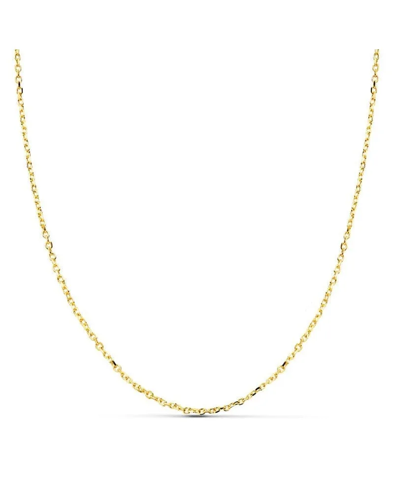Cadena oro amarillo 18k eslabón forzado 1,2 mm 50cm 2,9 gramos