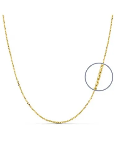 Cadena oro amarillo 18k forzada 50 cm 1,5 mm 4,35 gramos