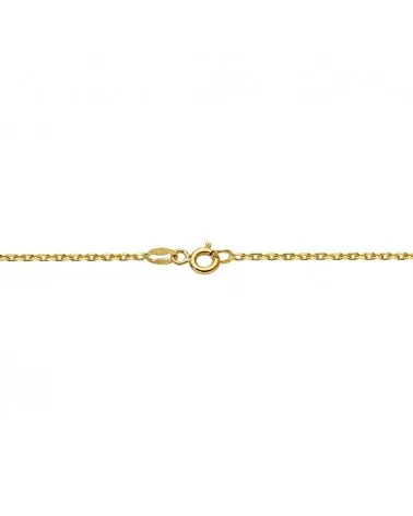 Cadena oro amarillo 18k eslabones forzados 60 cm 1,5 mm