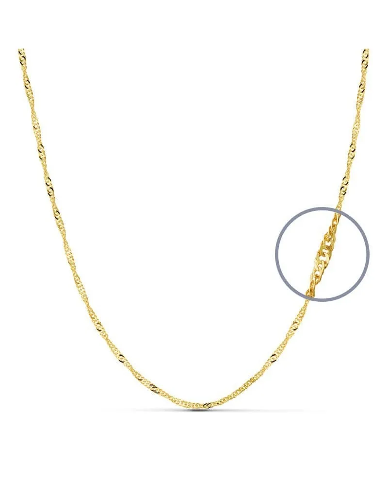 Cadena oro amarillo 18k Singapur 40 cm 2 mm 3,6 gramos