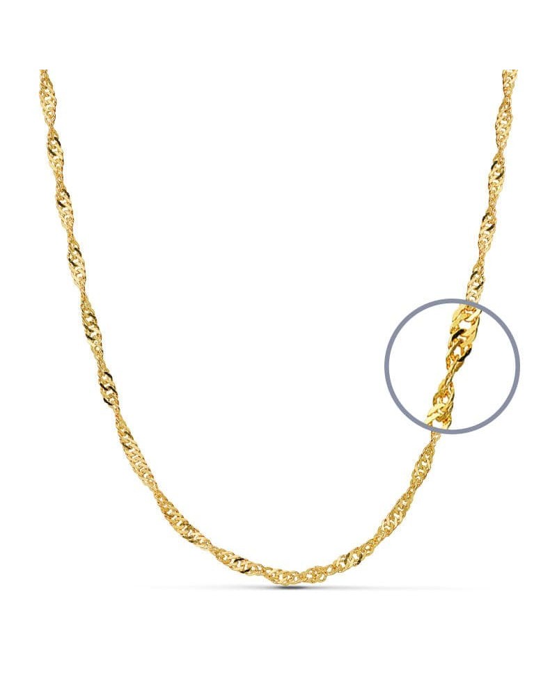 Cadena oro 18k Singapur 60 cm 9,5 gramos