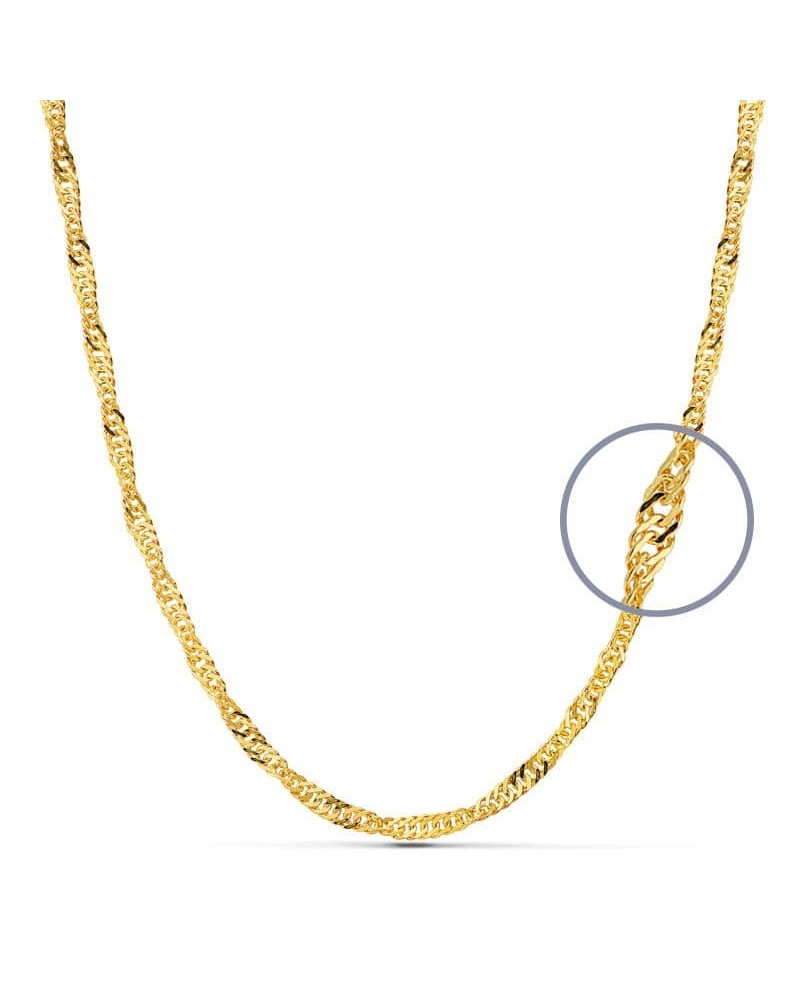Cadena oro amarillo 18k Singapur 60 cm 10,65 gramos