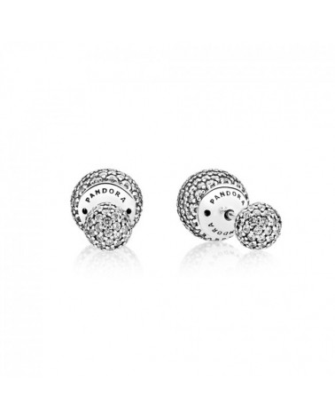 PANDORA DOUBLE BALL EARRINGS