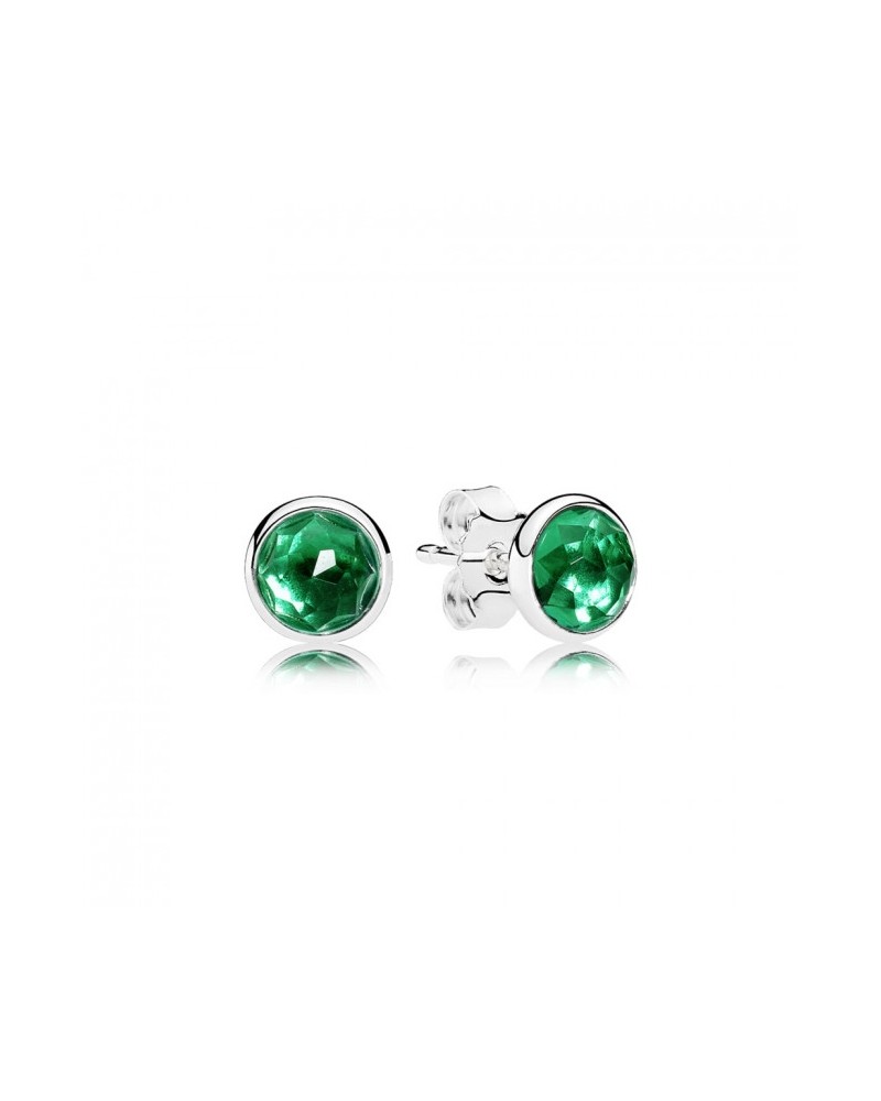 GREEN PANDORA EARRINGS