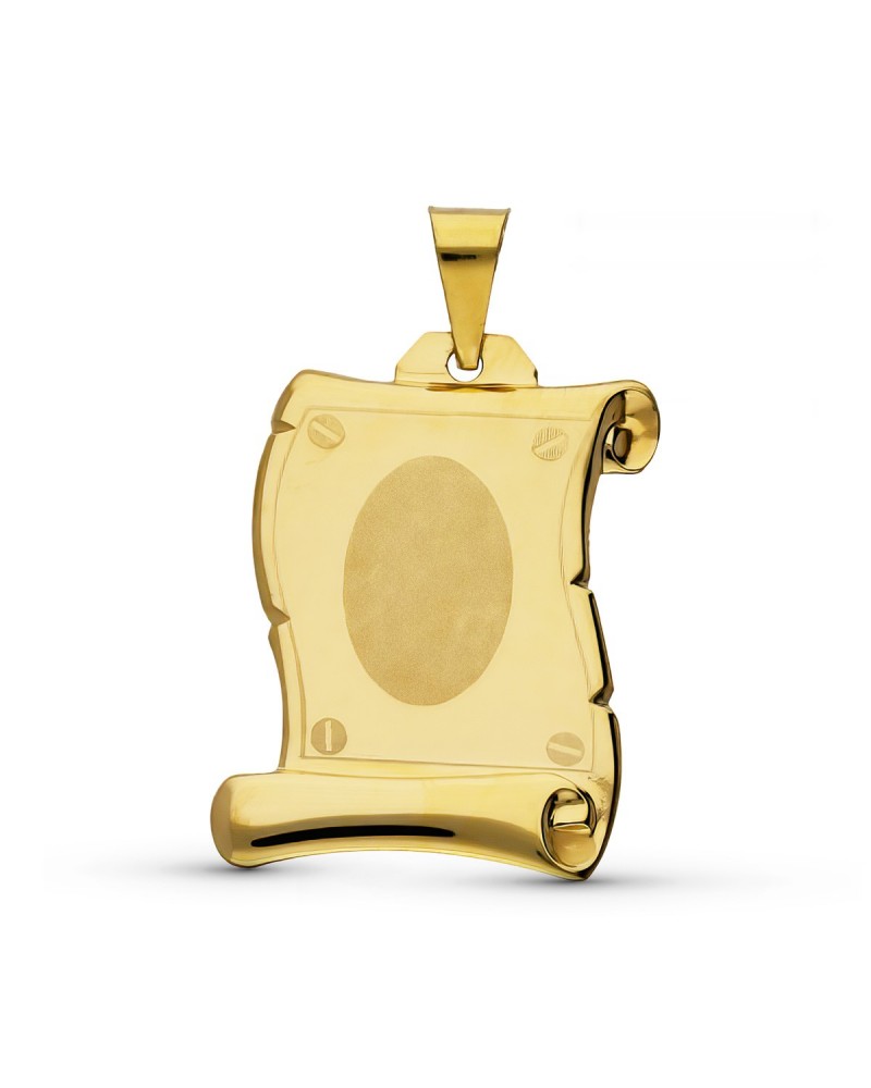 Pergamino oro amarillo 18k 28x20mm 3,1 gramos