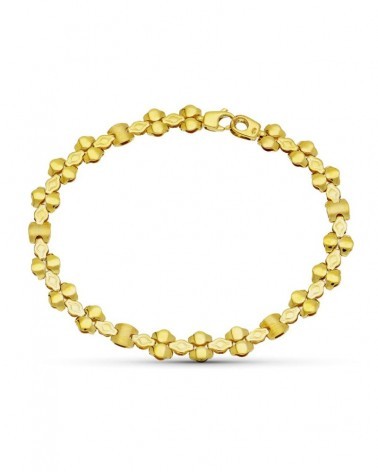 Pulsera oro amarillo 18k eslabones geométricos 7,25 gramos