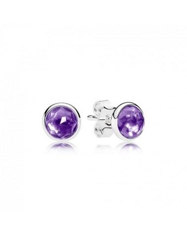 PANDORA AMETHYST EARRINGS