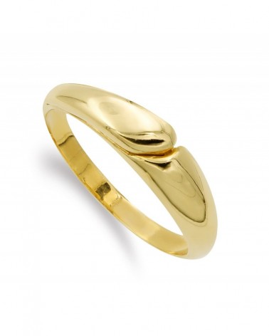 Sortija oro amarillo 18k bandas 5mm 4,15 gramos