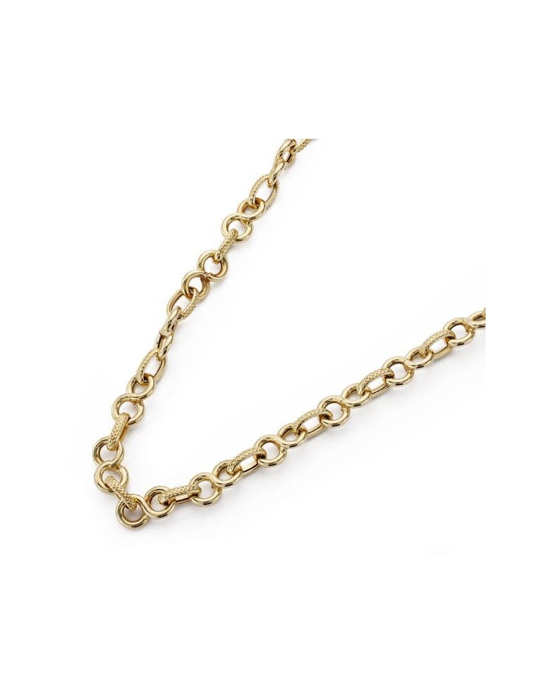Gargantilla oro amarillo 18k eslabones entrelazados 45cm 15,85 gr