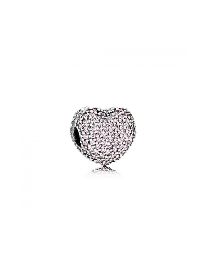 PINK PANDORA HEART CLIP