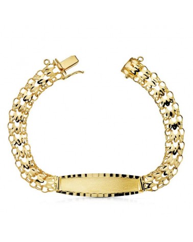 Pulsera esclava oro 18k amarillo 9mm