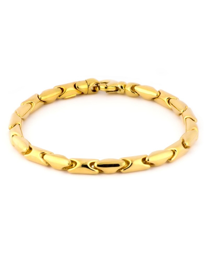 Pulsera oro 18k eslabones articulados 5mm