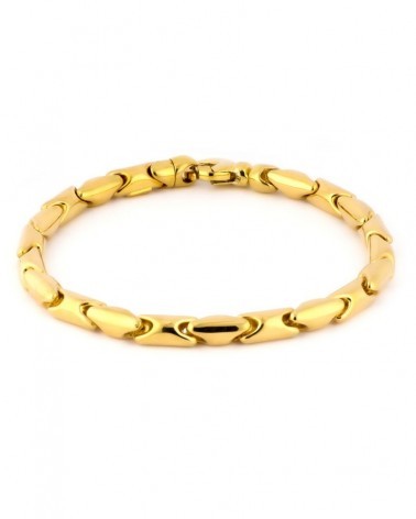 Pulsera oro 18k eslabones articulados 5mm