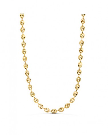 Cadena oro 18k calabrote hueca 60cm 6,5mm