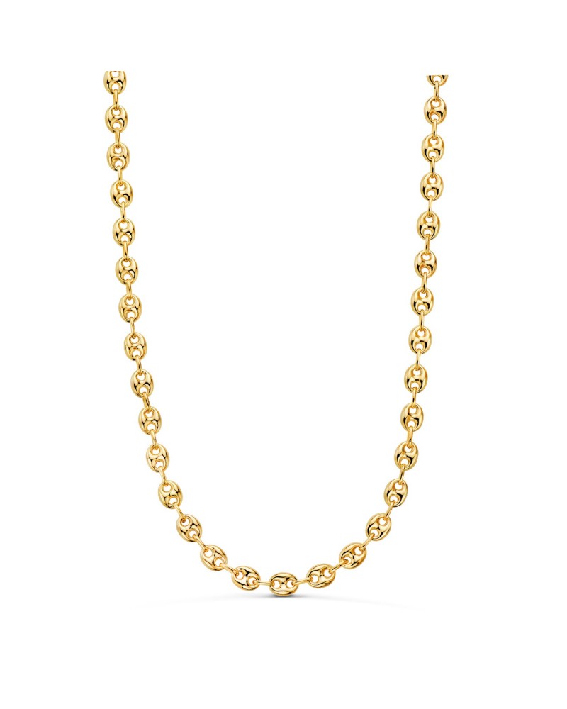 Cadena oro 18k calabrote hueca 60cm 6,5mm