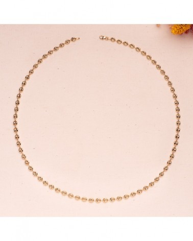 Cadena oro 18k calabrote hueca 60cm 6,5mm