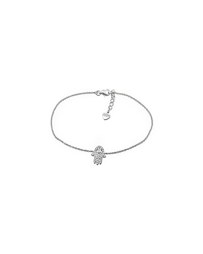 PULSERA MANO DE FATIMA PLATA