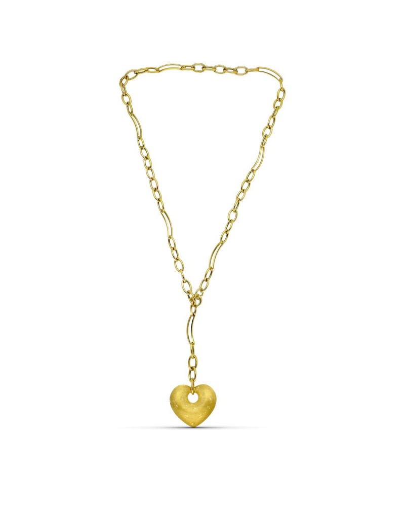 Gargantilla oro 18k corazón hueco peso aproximado 17,5g