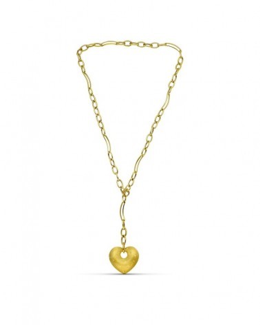 Gargantilla oro 18k corazón hueco peso aproximado 17,5g