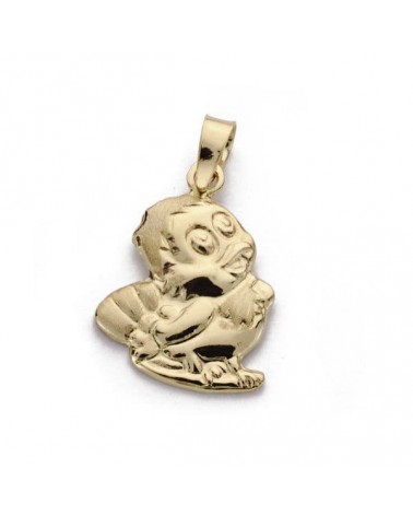 Colgante oro 18k pollito amarillo 19x14mm