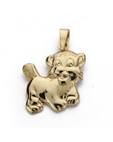 Colgante oro 18k tigre amarillo 19x17mm