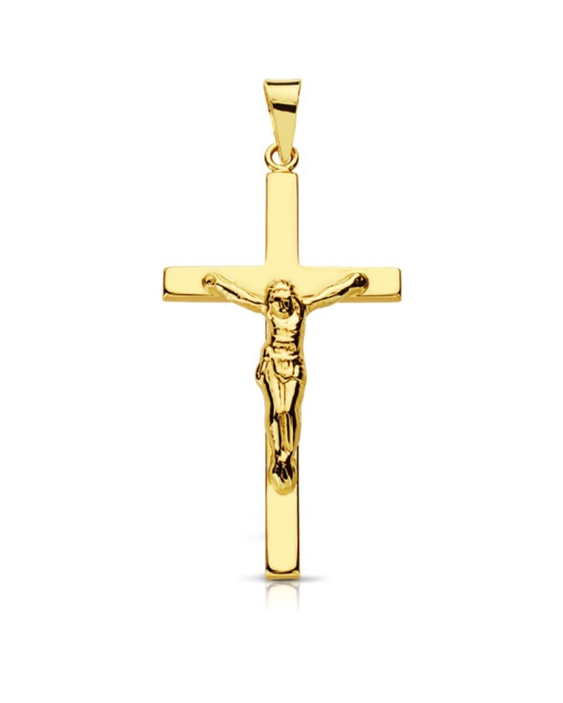 Cruz oro 18k amarillo con Cristo 31x16mm