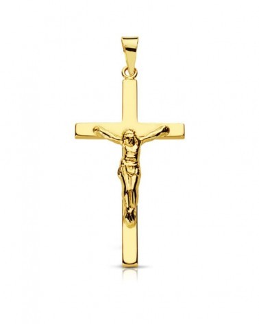Cruz oro 18k amarillo con Cristo 31x16mm