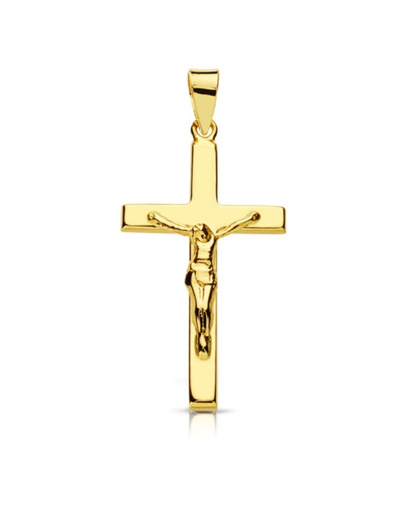 Cruz oro 18k amarillo con Cristo 27x15mm