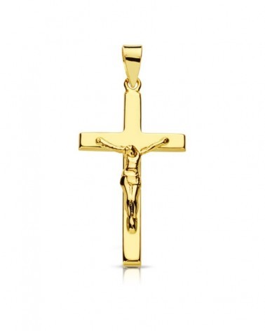 Cruz oro 18k amarillo con Cristo 27x15mm